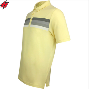 Chemises de golf personnalisées de haute qualité respirant confortable extensible dans les quatre sens Deluxe séchage rapide pour polos toile solide - Product Image 4