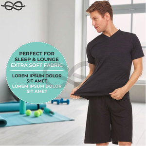 เสื้อยืดแสดงคอวีของผู้ชายหลากสีปรับขนาดได้ตามต้องการสไตล์การพิมพ์สีแบบเลือกได้ - Product Image 5