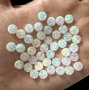 โอปอลทรงรีขนาด 9 มม. ผลิตจากห้องปฏิบัติการ คุณภาพเยี่ยม พร้อมเอฟเฟกต์เปลี่ยนสี/ประกายไฟ สำหรับทำเครื่องประดับแบบหลวม เช่น สร้อยคอ กระดุม ฯลฯ - Product Image 6