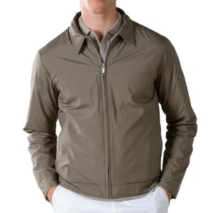 Veste bomber réversible sur mesure pour homme 2025, nouvelle mode, coupe-vent, softshell, imperméable, veste de printemps sans fermeture devant - Product Image 1