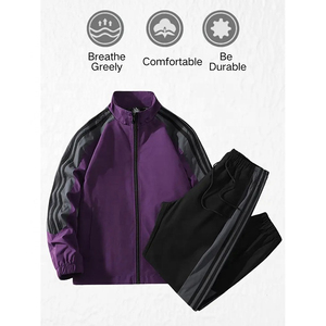 Conjunto Deportivo Informal Unisex 2025 con Cremallera Completa, Transpirable, 100% Algodón, Felpa, Sudadera con Capucha de Manga Larga, Logotipo Personalizado, Dos Piezas, Invierno - Product Image 5