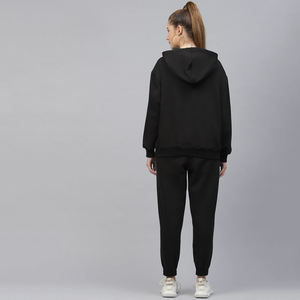 Chándal impermeable de último diseño para gimnasio de 2 piezas hecho a medida para mujer para invierno patrón sólido - Product Image 3