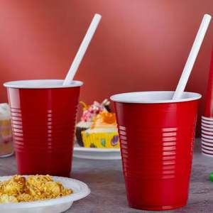 Origen de Vietnam, 16 oz, vasos de plástico desechables rojos para bebidas, vasos de fiesta divertidos y duraderos para beber y jugar - Product Image 3