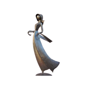 Recién llegado, artesanías de escritorio, escultura de señora de estilo moderno, estatua de Metal hecha a mano decorativa para el hogar - Product Image 1