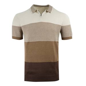 Qualité 220 grammes Polyester/coton uni teint polo pour hommes léger respirant grande taille solide Logo motif surdimensionné coupe chaude - Product Image 6