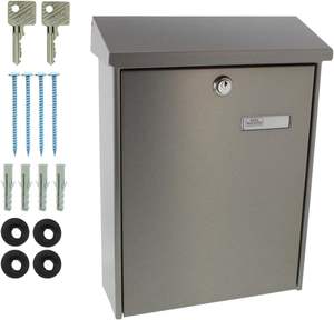 Boîte aux lettres murale personnalisée en acier galvanisé de grande capacité paquets de lettres mobilier métallique d'extérieur minimaliste OEM ODM - Product Image 5