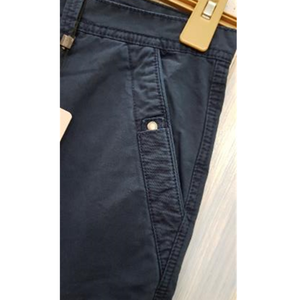 Shorts chino décontractés pour hommes 100% coton sergé Tissus fins avec poche à rabat cargo et braguette zippée Lavés - Product Image 4