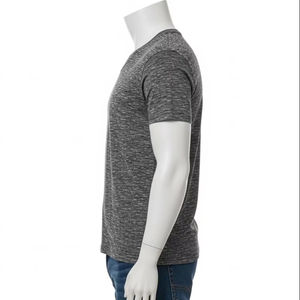 T-shirt pour homme à col rond imprimé à séchage rapide, tissu en polyester, respirant, léger, décontracté, sport, fitness, entraînement, été, protection UV - Product Image 3