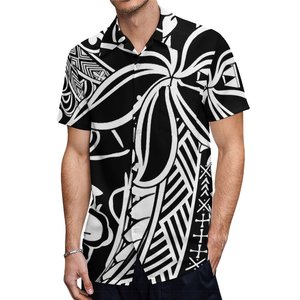 Camisas hawaianas de hombre OEM al por mayor otras telas hawaianas nuevas camisas de manga corta de punto de verano 100% algodón para adultos informales - Product Image 2