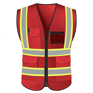 Gilet de sécurité en toile respirante décontractée de style supérieur avec votre propre logo - Product Image 3