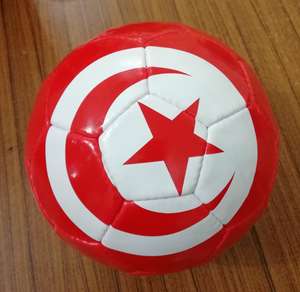 Mini 5 ballon de football en caoutchouc PVC avec impression de logo personnalisé cadeau promotionnel populaire pour l'entraînement des sports d'équipe - Product Image 1