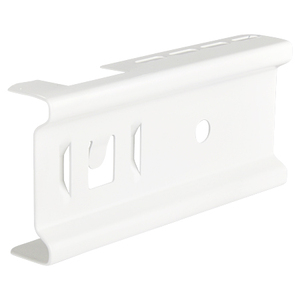 Console braccio elegante con meccanismo di bloccaggio per palo sospeso, verniciata a polvere bianca opaca, 100 mm - Product Image 1