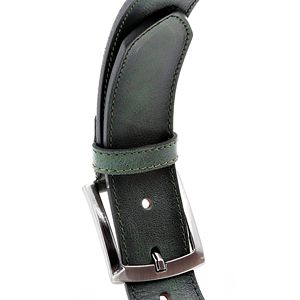 Ceinture en cuir véritable de luxe pour hommes avec boucle pour accessoire de mode de créateur fait main avec longueur personnalisée - Product Image 4
