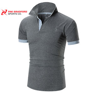 เสื้อโปโลผู้ชายแบบเรียบง่าย คุณภาพสูง ขายส่ง รับสกรีนโลโก้ - Product Image 3