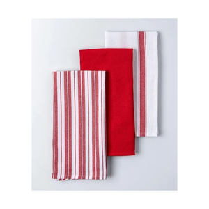 Serviettes de thé en coton 100% personnalisées, brodées, 50x75cm, motif en chevrons, art de la ligne de golf, 120GSM, abordables, fabriquées en Inde, OEM, best-seller - Product Image 2