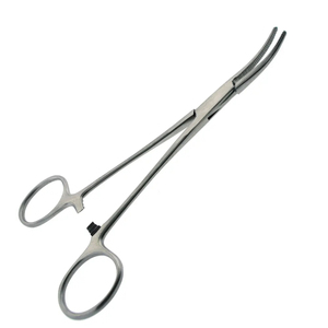 Pinzas curvas para mosquitos quirúrgicos de 5,5 ", juego de instrumentos de abrazadera de bloqueo hemostático Manual de acero para uso hospitalario - Product Image 2