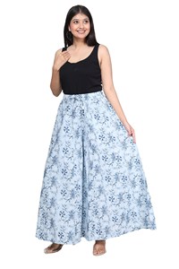 Elegante Palazzo estampado de algodón étnico, pantalón indio, pantalón acampanado floral, pantalones Palazzo estampados hechos a mano - Product Image 5