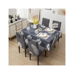 Nappe de table personnalisée en lin 100% biologique de haute qualité, classique, douce, brodée, certifiée GOTS, imperméable, unie, imprimée - Product Image 1