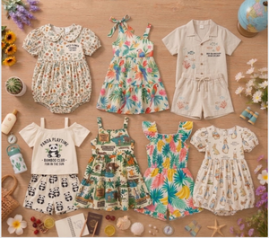 Conjuntos de Verano Transpirables de Lino y Algodón para Niños, Traje Sencillo de 2 Piezas para Niños Pequeños, Paquete de Uniformes de Estilos Variados al por Mayor - Product Image 1