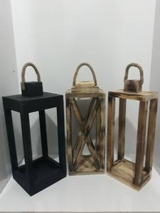 2025 Designer fait à la main Antique bougie lanterne métal bois verre pour noël exportation qualité manguier verre bougie lanterne - Product Image 2