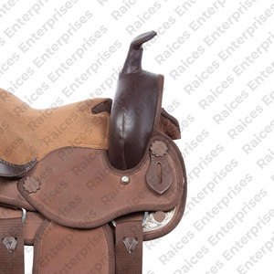 Sillín de caballo occidental de cuero suave para uso ecuestre con logotipo personalizado, sillines ingleses de cuero genuino de calidad superior a la venta - Product Image 4