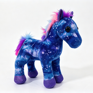 Peluche de Dragón Azul Personalizado con Alas Púrpuras y Vientre Arcoíris de 31cm-50cm, Animal de Peluche Suave Unisex para Niños de 2 a 4 Años - Product Image 4