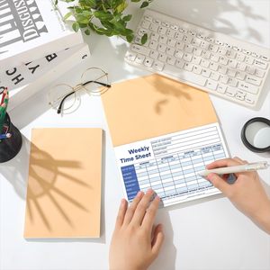 Bảng thời gian cho nhân viên định dạng hàng tuần 8.5x5.5 inch thẻ thời gian hàng ngày sổ nhật ký cho nhân viên văn phòng kế hoạch kinh doanh - Product Image 4