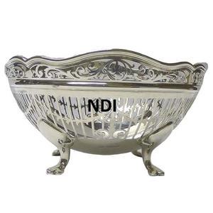 Bol de service en métal de créateur fait à la main pour la maison, l'hôtel, le restaurant, la restauration, les fruits secs - Product Image 1