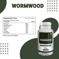 Cápsulas de Ajenjo de Marca Privada OEM, 500 mg, 90 Unidades, Mezcla de Extracto Herbal de Haryana para Uso Diario