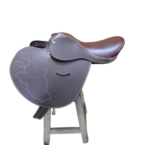 Selle en cuir américain Selle de cheval occidentale anglaise Produits d'équitation en cuir véritable Equine Equestrian - Product Image 2