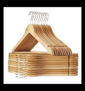 Perchas de Madera Natural Personalizadas para Camisas, Perchas de Exhibición para Exportación - Product Image 4