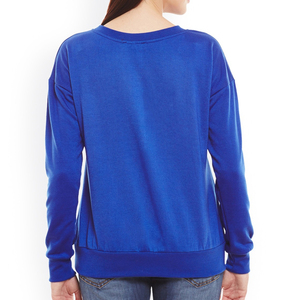 เสื้อสเวตเตอร์ผ้าฟลีซแขนยาวผ้าฝ้ายปักลายดอกสีพีชสำหรับ2025 - Product Image 3