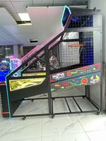 Machine de jeu d'arcade d'intérieur à monnayeur, machine de basket-ball sportive avec écran, jeux de tir au basket pour divertissement