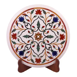 طاولة رخامية متعددة الأشكال بتصميم أزهار وأشكال حيوانات ديكور لغرفة المعيشة طاولة طعام مع عبوة مخصصة من مصدر هندي