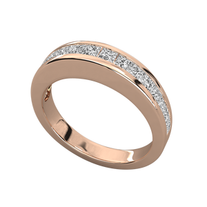 แหวนทอง 14K ประดับเพชรเลี้ยงในห้องปฏิบัติการสำหรับสุภาพสตรี - Product Image 5