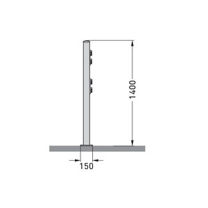 Stazione di Ricarica per E-Bike, Alluminio verniciato a polvere, Presa di contatto protettiva, 4 Punti di Ricarica - Product Image 5
