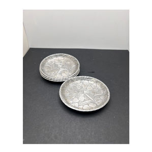 Sous-verre en acier forme carrée support avec collier forme ronde sous-verre décor à la maison cuisine accessoires de table fournitures - Product Image 1