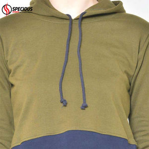 Survêtement décontracté pour femme, à capuche, streetwear, jogging, de qualité supérieure, 100% coton, respirant, écologique, couleur contrastée, faible MOQ - Product Image 4