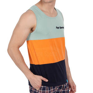 Camiseta sin mangas de punto informal para hombre de alta calidad superventas 100% algodón de secado rápido transpirable ropa activa de entrenamiento - Product Image 3
