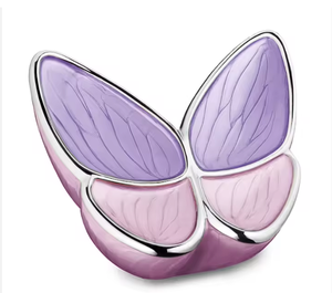 Handcrafted American Style Yellow Butterfly Design Durable Metal Cremation Urn for Adults India Origin <b>Funeral</b> <b>Supplies</b> - Product Image 4