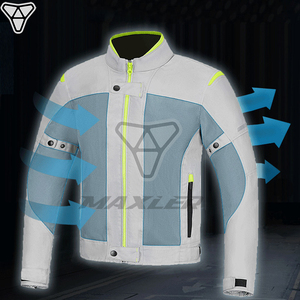 Blouson de moto d'été pour homme en Cordura, protection intégrale, respirant, coupe-vent, vêtements de moto grande taille, veste de sécurité - Product Image 3