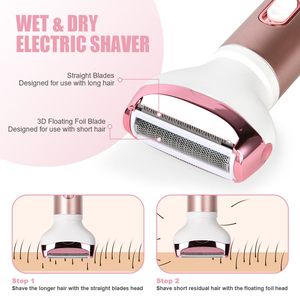 Depiladora Eléctrica 4 en 1 para Mujer, Depiladora USB sin Dolor con Doble Cuchilla para Bikini, Axilas, Piernas, Brazos y Rostro - Product Image 2