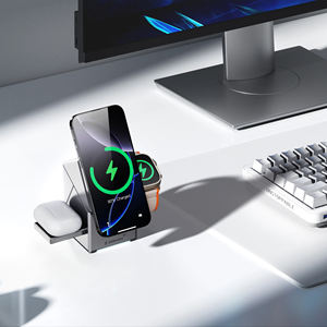 ZEEHOO-CuBeTrick X Беспроводная зарядная станция 3 в 1-Sam-ssung Version-Grey - Product Image 6