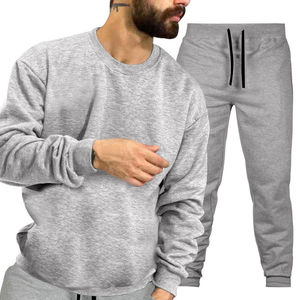 Tissu solide de haute qualité à la mode avec impression de logo personnalisé vêtements de sport pour hommes survêtement - Product Image 3