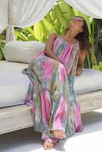 Robe longue sans manches pour femme, tenue Maxi, taille haute, Maxi, vacances, plage, soirée, été - Product Image 2