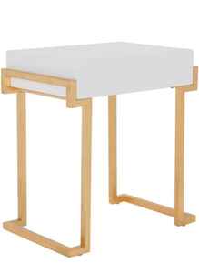 Table d'appoint moderne à tiroir de rangement compact pour chambre à coucher hôtel hôpital petits espaces meubles de maison salon général appartement - Product Image 3