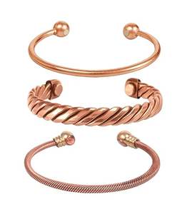 Pulsera de cobre y latón al por mayor para mujer, Escultura Moderna de China, joyería de moda, diseño hecho a mano - Product Image 2