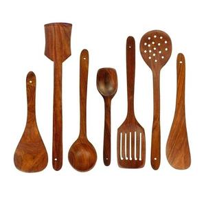 Cuchara de Madera Ecológica al por Mayor para Cocina, Utensilio para Servir Té y Miel con Logotipo Grabado Personalizado a Precio Económico, ágata - Product Image 3