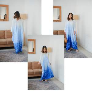 ชุดเดรสคาฟตันผ้าเรยอนสำหรับสตรีมุสลิม สวมใส่สบาย ผ้าพลิ้วไหว เหมาะสำหรับละหมาดวันอีดหรือสวมใส่ในชีวิตประจำวันอย่างเรียบร้อย - Product Image 2