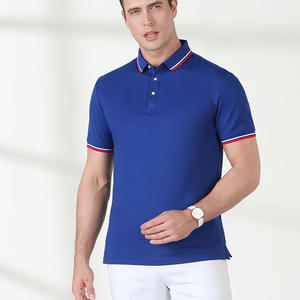 Vente en gros de polos 100% coton pour hommes polo de golf uni t-shirt vierge - Product Image 2